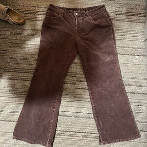Sonoma Brown Straight Leg Corduroy Pants